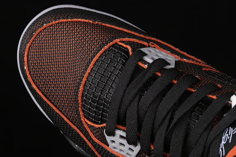 All categories Air Jordan Jordan series basketball shoes Air Jordan 4 G version Air Jordan 4 Retro SE AJ4 Joe 4 brass black orange starfish orange CW7183-100